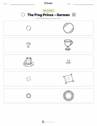The Frog Prince - German printable worksheet preview