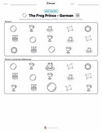 The Frog Prince - German printable worksheet preview