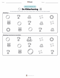 De Kikkerkoning - Duits afdrukbare werkblad voorbeeld
