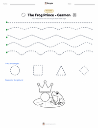 The Frog Prince - German printable worksheet preview