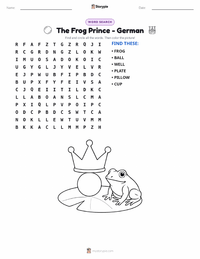 The Frog Prince - German printable worksheet preview
