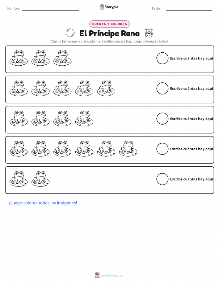 Contar y Colorear