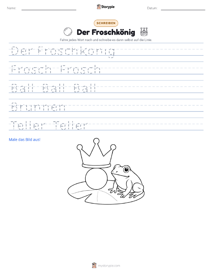Schreibübung