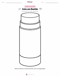 Página de colorir Cola em Bastão para crianças