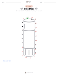 Glue Stick printable worksheet preview
