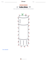 Anteprima della scheda stampabile di Colla stick