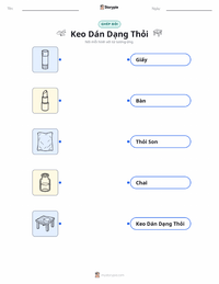 Tài liệu in sẵn Hồ khô cho trẻ em