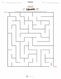 Lijmstift afdrukbare werkblad voorbeeld
