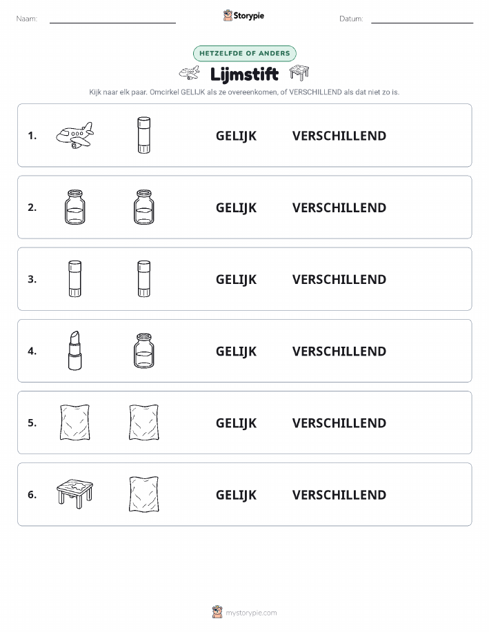 Zelfde of Verschillend