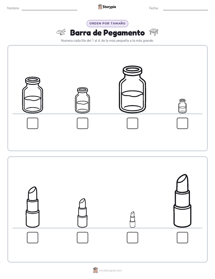 Orden de Tamaños