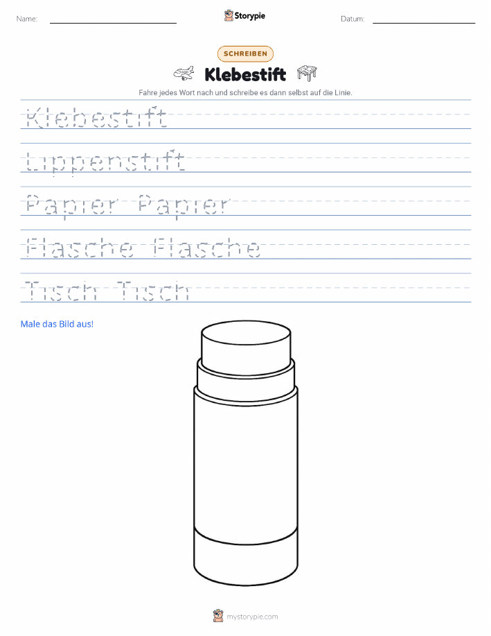 Schreibübung