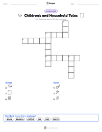 Children's and Household Tales printable worksheet preview