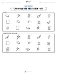 Children's and Household Tales printable worksheet preview