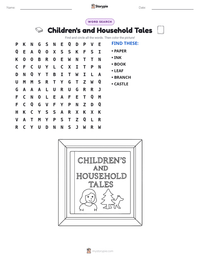 Children's and Household Tales printable worksheet preview