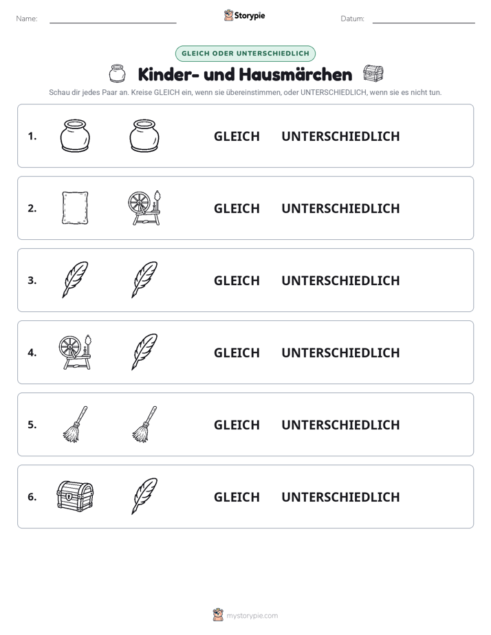 Gleich oder Anders