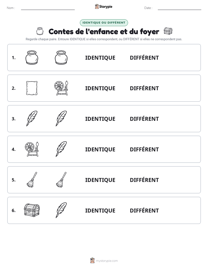 Identique ou Différent