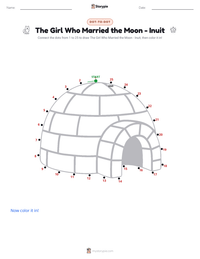The Girl Who Married the Moon - Inuit printable worksheet preview