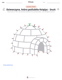 Podgląd drukowalnego arkusza ćwiczeń Dziewczyna, która poślubiła Księżyc - mit inuicki