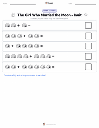 The Girl Who Married the Moon - Inuit printable worksheet preview