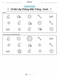 Xem trước tài liệu in sẵn Cô Gái Cưới Mặt Trăng - Thần thoại Inuit
