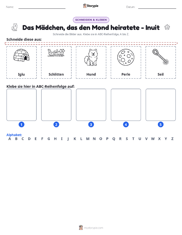 Schneiden & Einfügen Alphabet