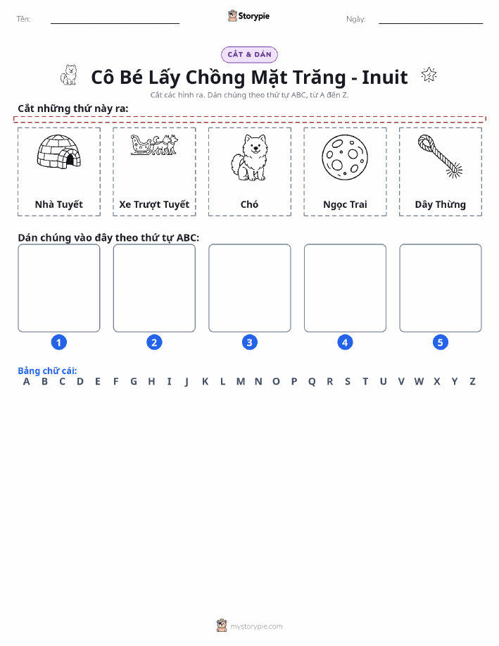 Cắt & Dán Chữ Cái