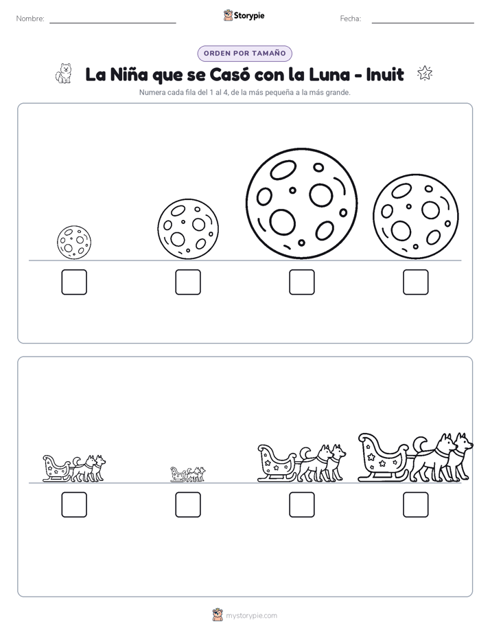 Orden de Tamaños