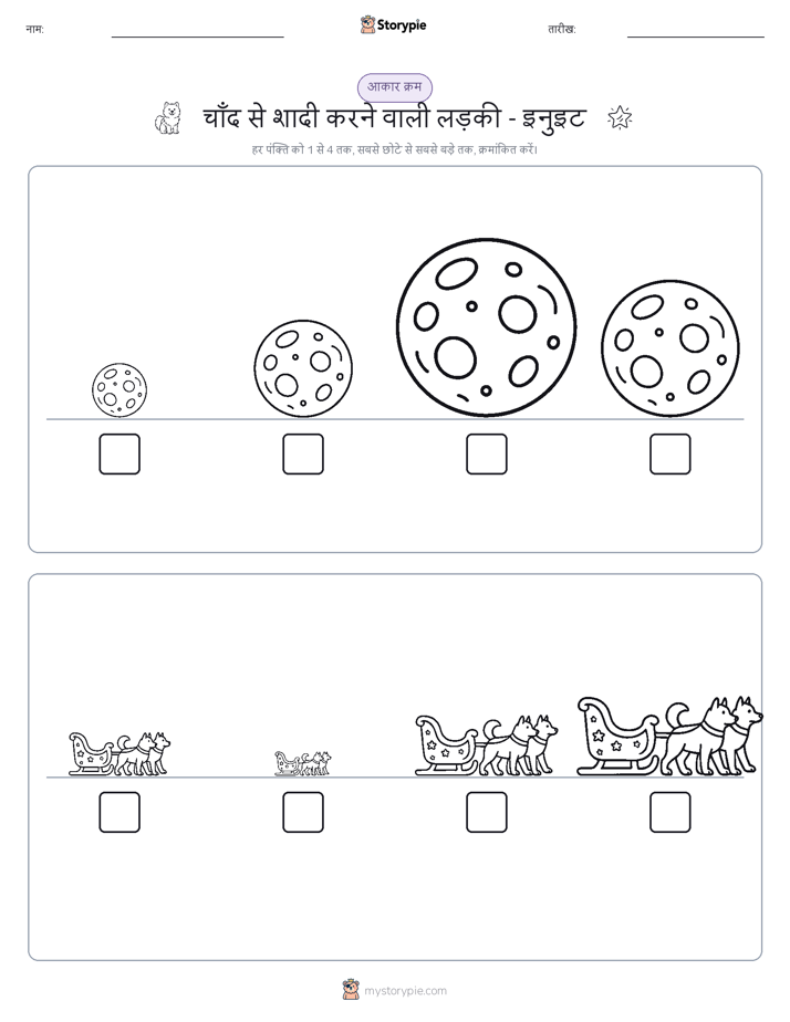 आकार क्रम