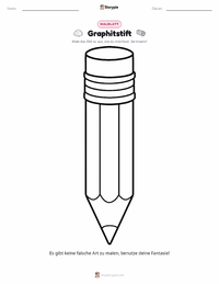 Graphitstift Malvorlage für Kinder