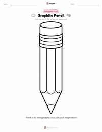 Graphite Pencil coloring page for kids