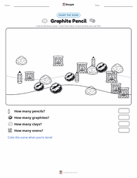 Graphite Pencil printable worksheet preview