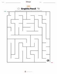 Graphite Pencil printable worksheet preview