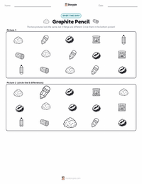 Graphite Pencil printable worksheet preview