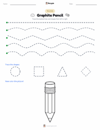 Graphite Pencil printable worksheet preview