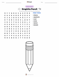 Graphite Pencil printable worksheet preview