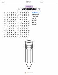 Grafietpotlood afdrukbare werkblad voorbeeld