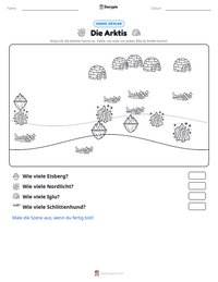 Die Arktis druckbare Arbeitsblatt Vorschau