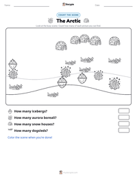 The Arctic printable worksheet preview