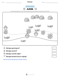 Prabaca lembar kerja cetak Arktik