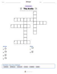 The Arctic printable worksheet preview