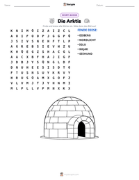 Die Arktis druckbare Arbeitsblatt Vorschau