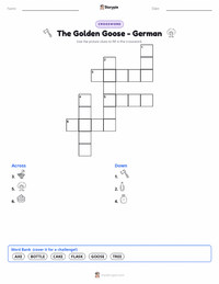 The Golden Goose - German printable worksheet preview