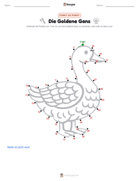 Die goldene Gans druckbare Arbeitsblatt Vorschau