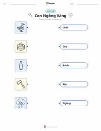 Tài liệu in sẵn Con Ngỗng Vàng cho trẻ em