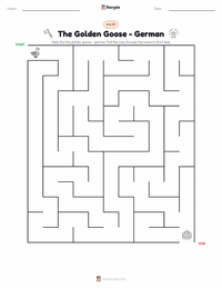 The Golden Goose - German printable worksheet preview