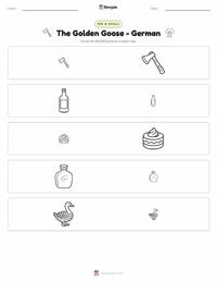 The Golden Goose - German printable worksheet preview