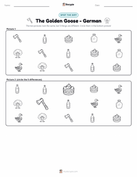 The Golden Goose - German printable worksheet preview