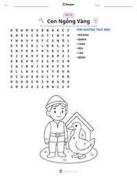 Xem trước tài liệu in sẵn Con Ngỗng Vàng