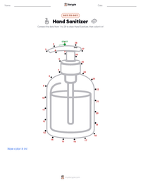 Hand Sanitizer printable worksheet preview