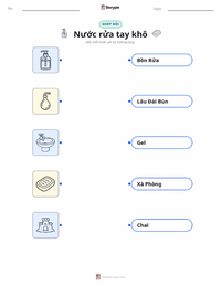 Tài liệu in sẵn Nước rửa tay khô cho trẻ em